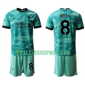 Liverpool Naby Keita 8 Bambino Maglia Trasferta 2020/2021 Manica Corta (+ Pantaloncini)